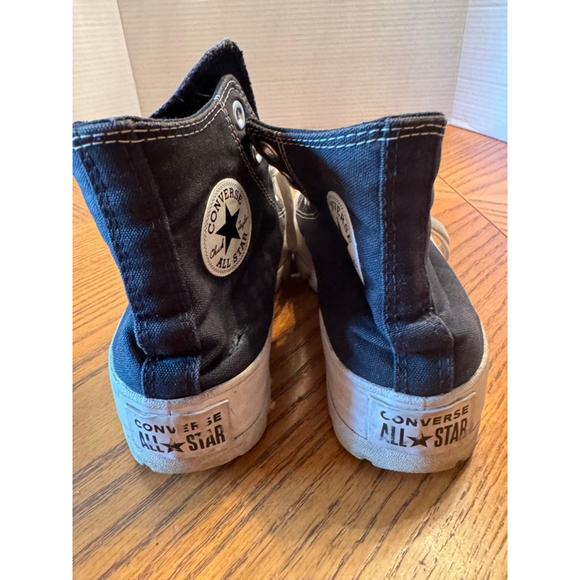 Converse High Top Sneakers Women's Size 6 Black - Picture 5 of 9